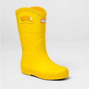 Hunter Kids Yellow Rain Boots